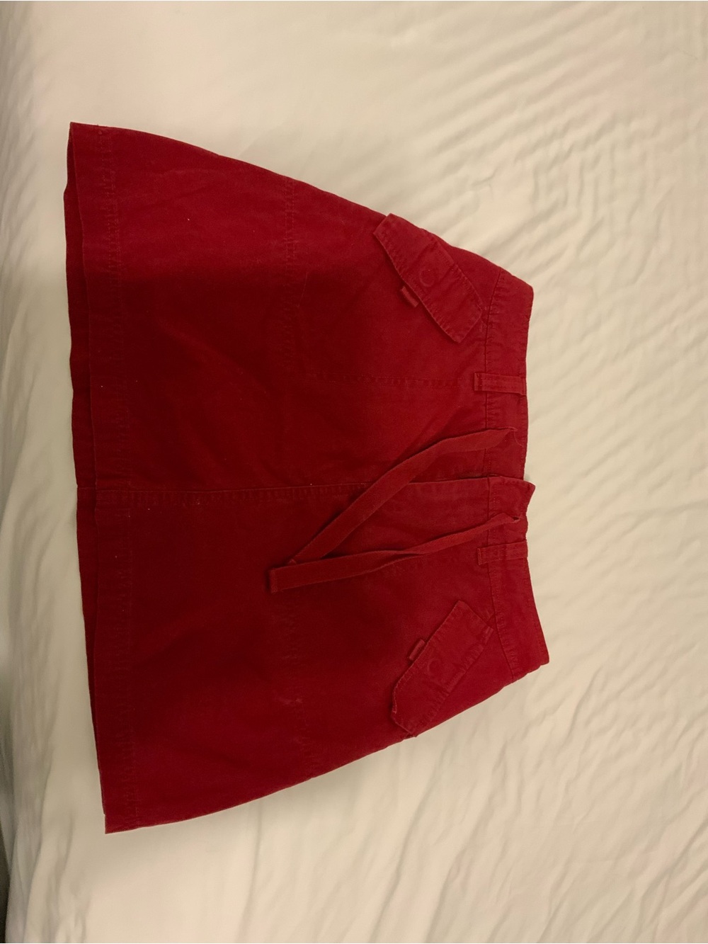 High Sierra Crimson Mini Skort with Waist Tie